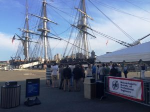 Guests Gather before Touring the USS Constitution